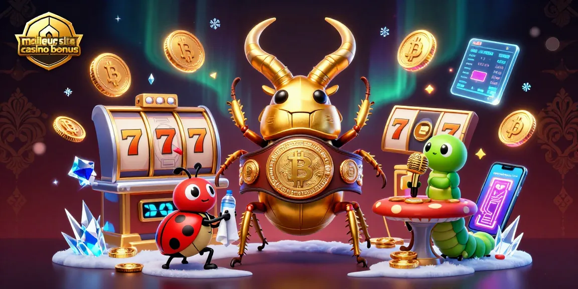 Découvrez les meilleurs sites casino bonus grâce à cette illustration dynamique aux éléments captivants.