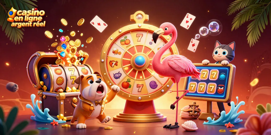Illuminez votre expérience de casino en ligne argent réel avec notre illustration dynamique et captivante.