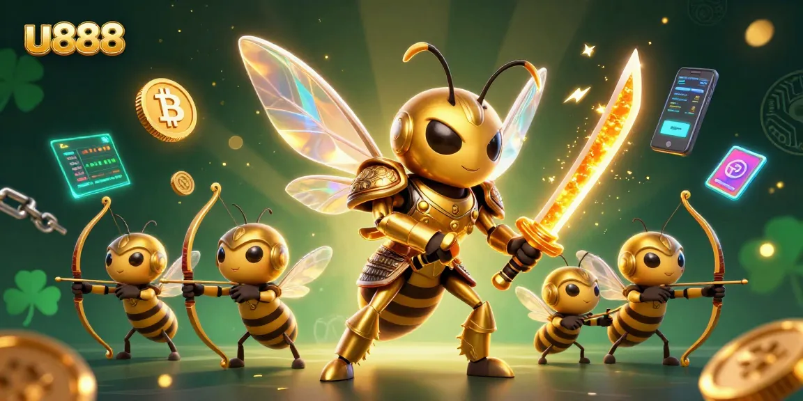 Experience the excitement of gambling at u888 with a vibrant 3D cartoon casino scene featuring unique characters and game elements.