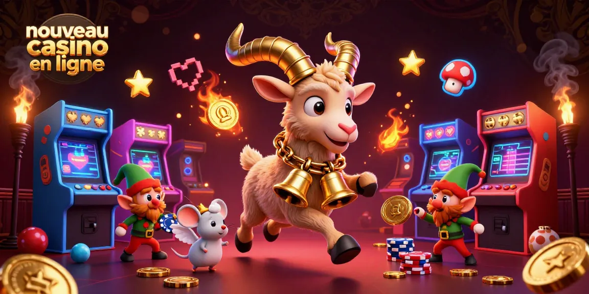 Découvrez le nouveau casino en ligne avec l'illustration d'un Krampus et un petit ange dans une ambiance festive et intrigante.