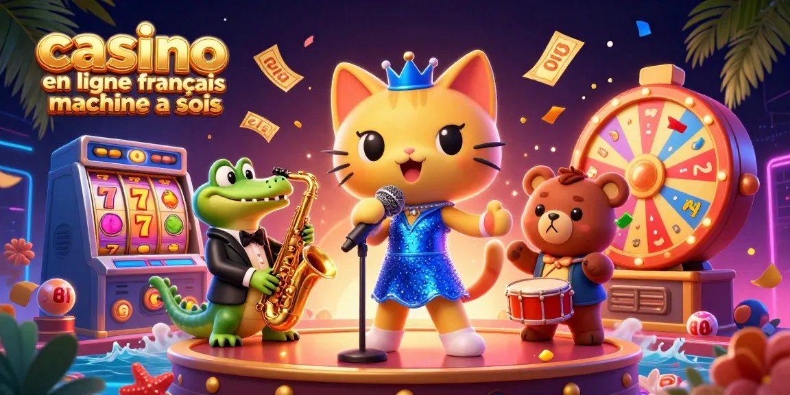 Jouer sur un casino en ligne français machine à sous avec un chat chanteur et des éléments de jackpot