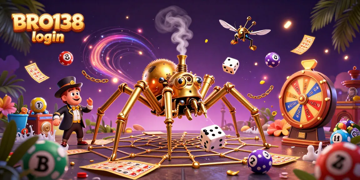 Experience the thrill of BRO138 login with a captivating steampunk scene showcasing vibrant casino elements.