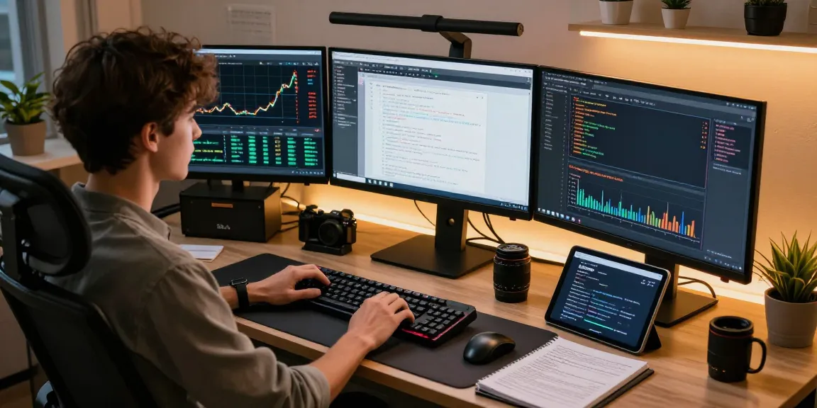 Real-time forex data analysis using an agricultural high frequency API in a tech workspace.