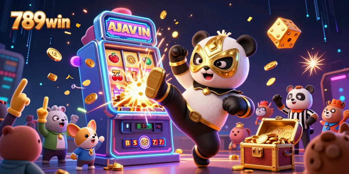 Experience the thrill of winning at 789win with an action-packed casino scene featuring gaming excitement.