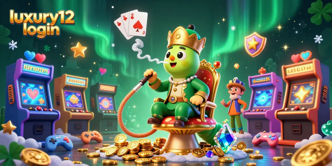 Engage in thrilling gameplay at luxury12 login with vibrant 3D characters and casino elements.