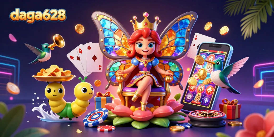 Experience thrilling gameplay and entertainment with daga628's vivid casino illustration.