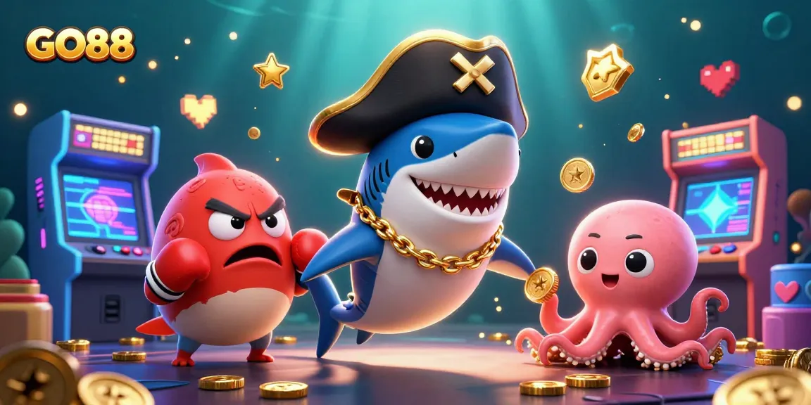 Experience the exciting world of GO88 with vibrant characters in a thrilling casino setting.