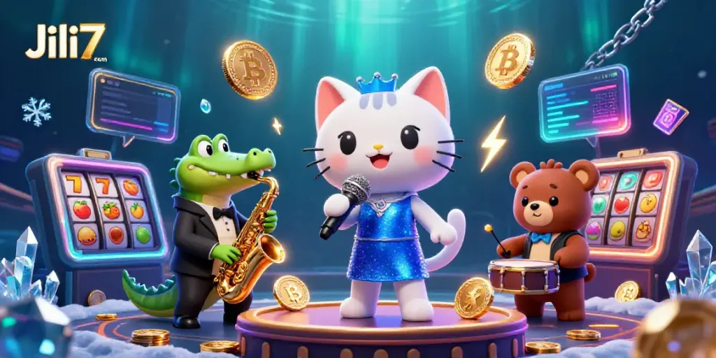 Experience thrilling excitement with Jili7 com's vibrant casino scene featuring lively characters.