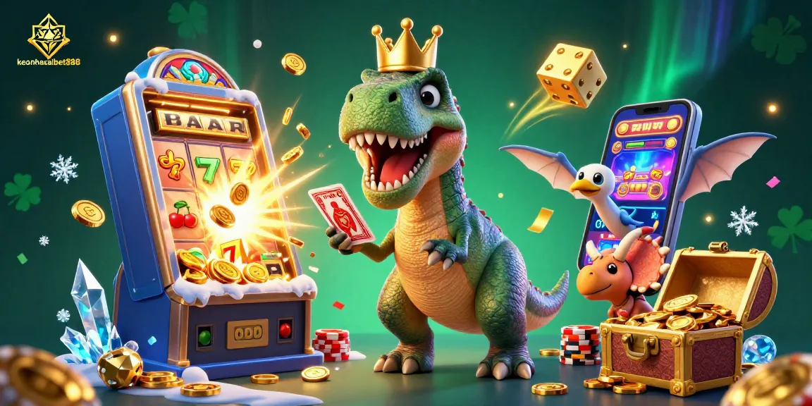 Experience thrilling jackpots and excitement at keonhacaibet888 with vibrant 3D characters and casino elements.