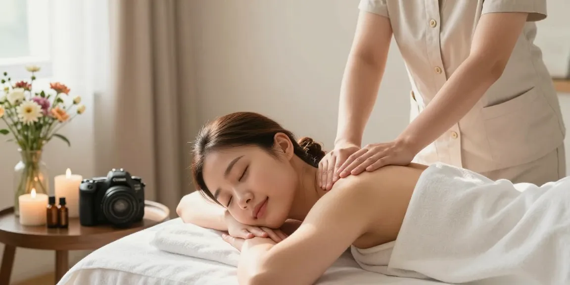 Experience 화곡동출장안마 in a serene home setting with soothing massage therapy.