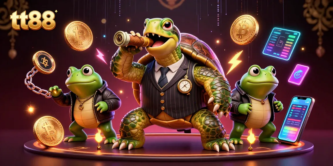 Experience vibrant gaming action at tt88 with the snapping turtle mobster and bullfrog enforcers.