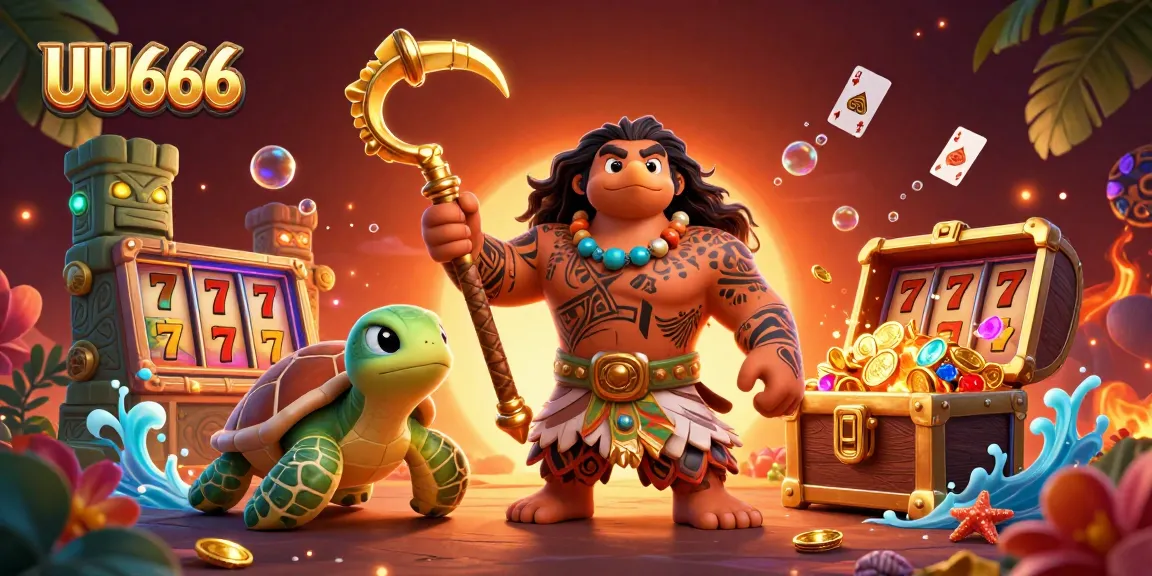 Experience the thrilling dynamic of UU666 casino gaming with vibrant characters, underwater treasures, and festive gaming elements.