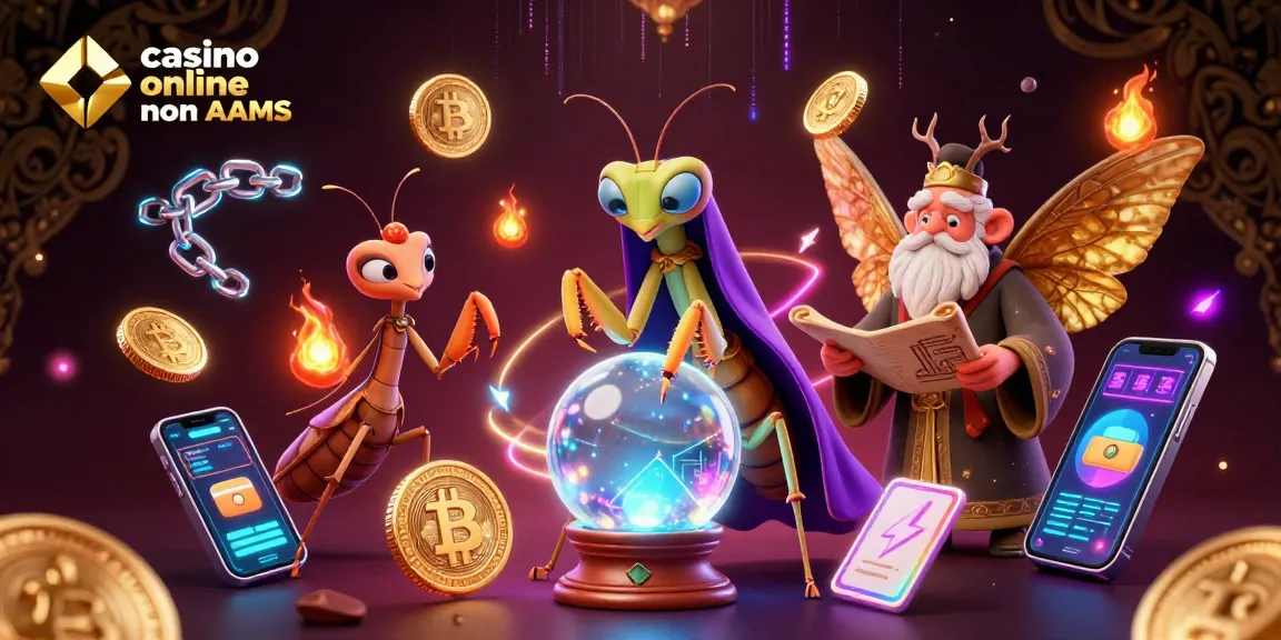 Gioca ai casino online non AAMS con simboli colorati ed effetti scintillanti