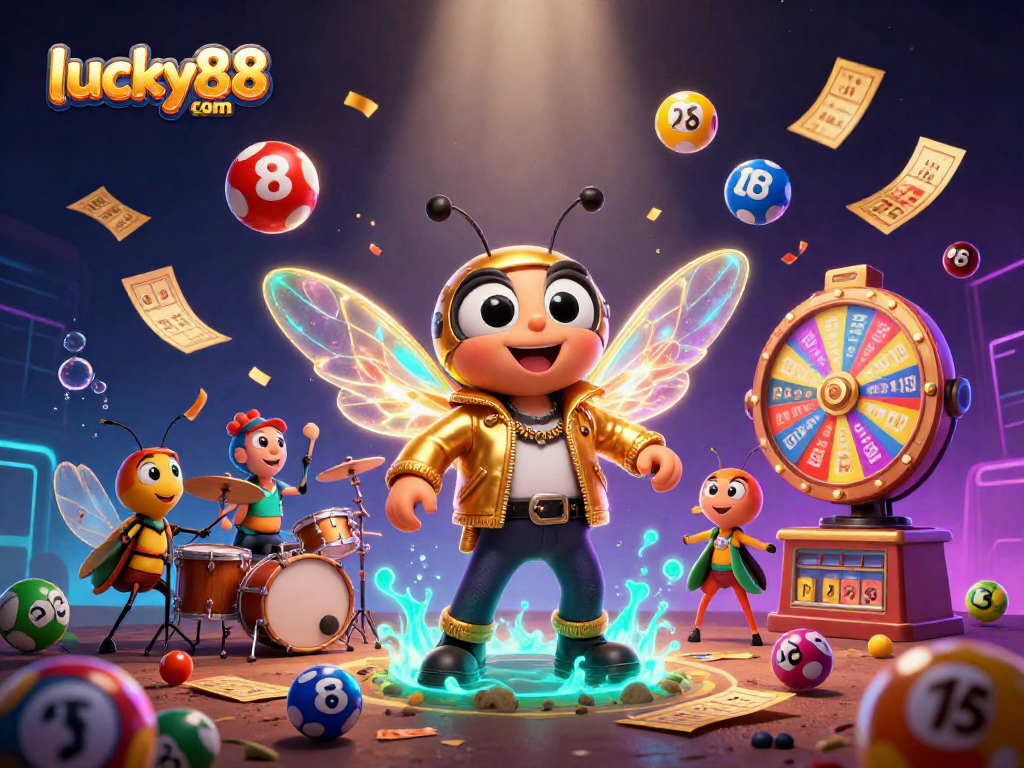 Experience the excitement with lucky88 com; vibrant 3D casino scene featuring dynamic game elements.
