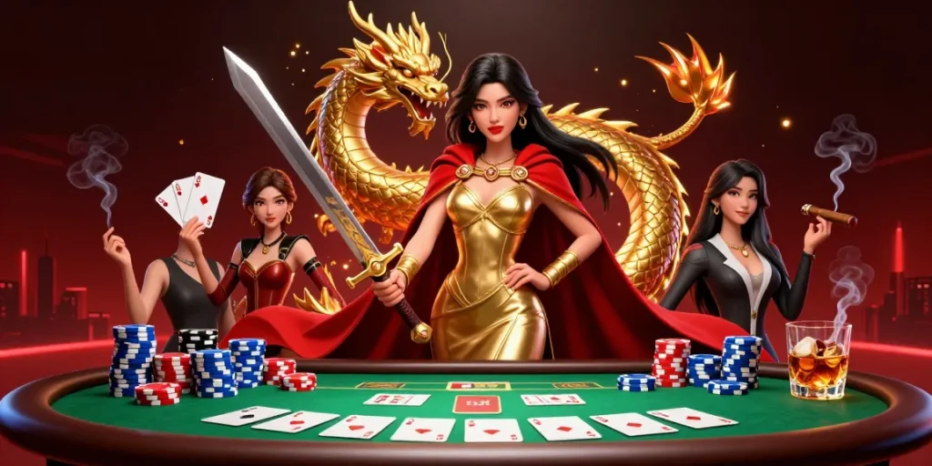 Experience thrilling gameplay at hitclubofficial with an Asian warrior queen and gaming elements in 3D.