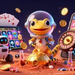 Experience thrilling action at s8inc with a Martian gecko discovering a casino adventure.