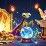 Jouez au casino en ligne blackjack avec cette illustration captivante d'une scène de jeu animée.