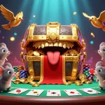 Engage in the luxury111 login experience with gold coins, poker chips, and premium casino elements.