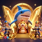 Spin the pgslot reels with the fierce golden hamster king amidst treasure riches.