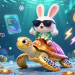 Play and win big at sunwin with an adorable rabbit and golden turtle in a vibrant underwater scene.