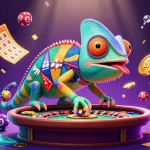 Play and win with 33WIN in a vibrant casino world filled with lively characters and exciting elements.