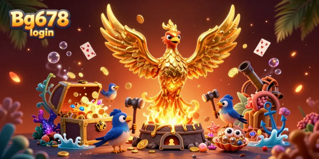 Engage with Bg678 login for thrilling online gaming experiences featuring gold and treasures.
